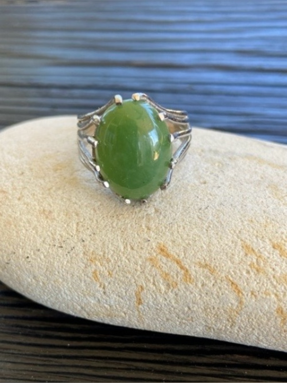 Jade & Sterling Ring